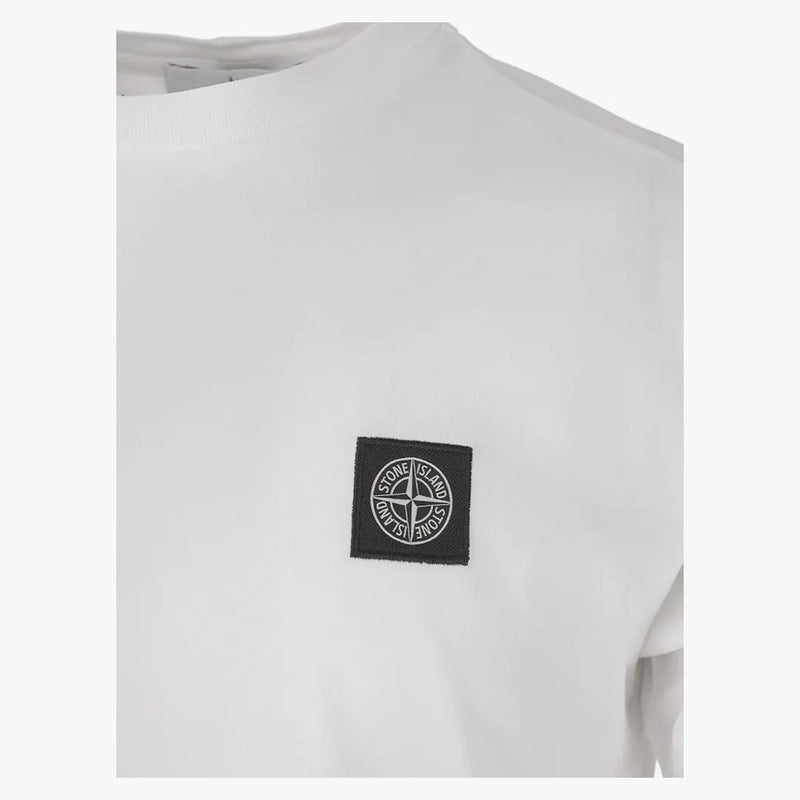 Stone Island 24113 60/2 bavlněné dresové oděv obarvené tričko bílé