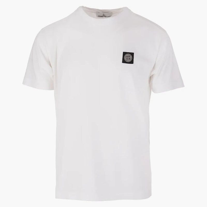 Stone Island 24113 60/2 bavlněné dresové oděv obarvené tričko bílé