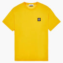 Stone Island 24113 60/2 Cotton Jersey Garment Dyed T-Shirt Yellow
