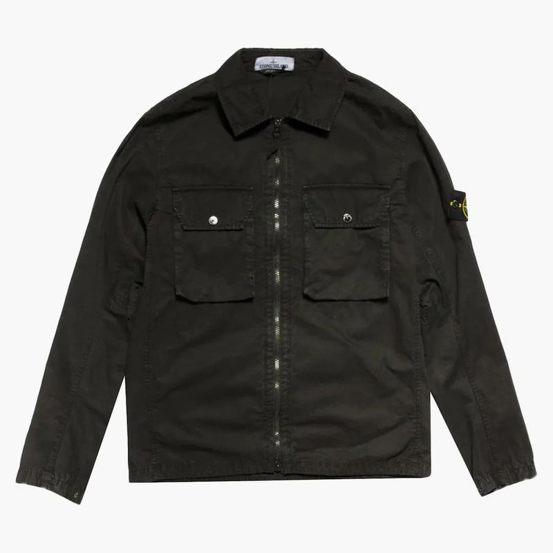 Stone Island 2 kapesní košile černá