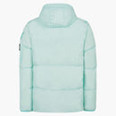 Stone Island 40223 Reps teñidas de prenda teñida R-NY Down Jacket Aqua
