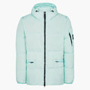 Stone Island 40223 Reps teñidas de prenda teñida R-NY Down Jacket Aqua