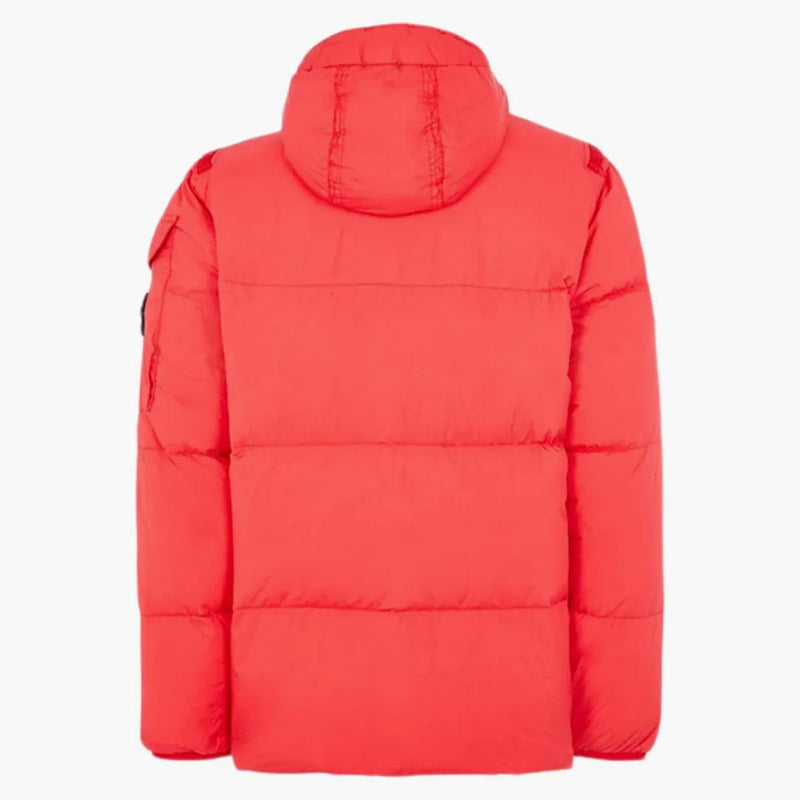 Stone Island 40223 Oděv obarvená crankle opakování R-NY Down Bunda Red