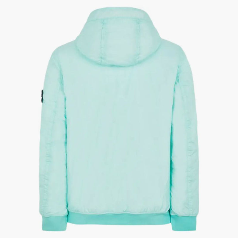 Stone Island 40723 Oděv obarvené zástupce Crinkle R-NY s bundou Primaloft-TC Aqua