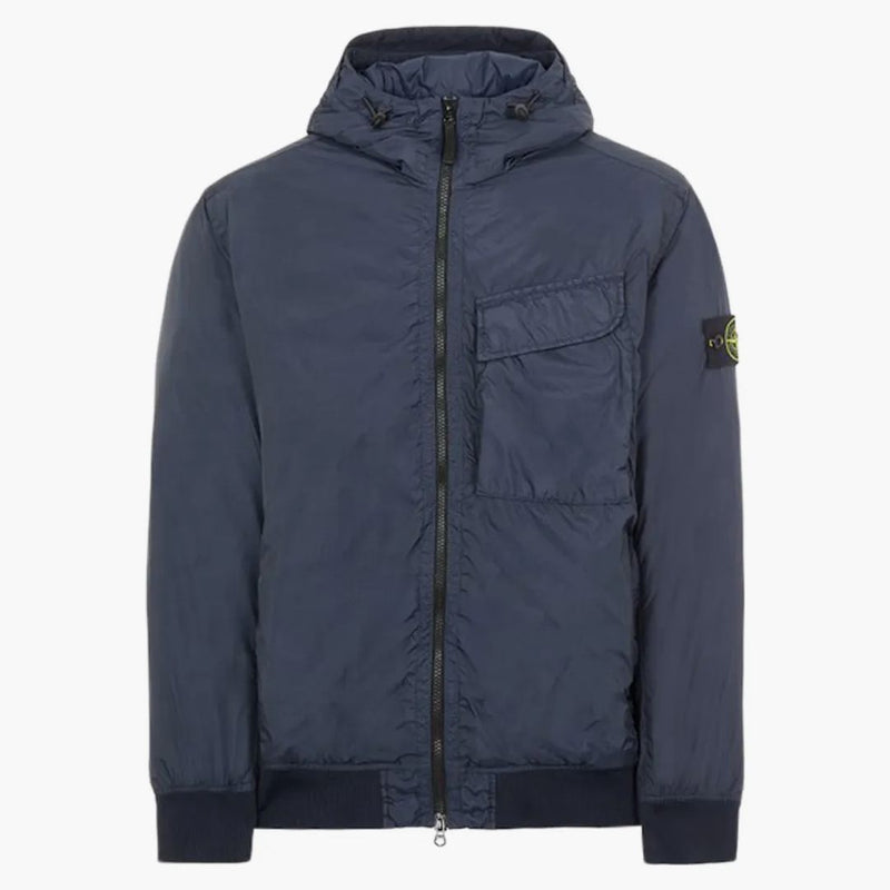 Stone Island 40723 Oděv obarvená crkle opakování R-NY s Primaloft-TC bunda modrá