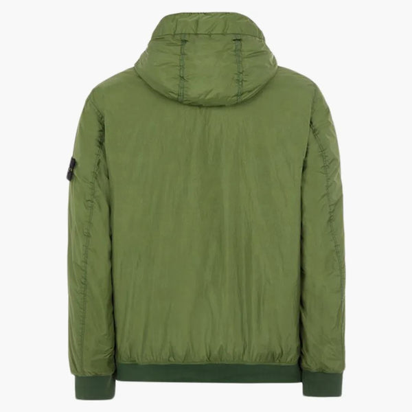 Stone Island 40723 Oděv obarvené zástupce Crinkle R-NY s Primaloft-TC Jacket Olive Green