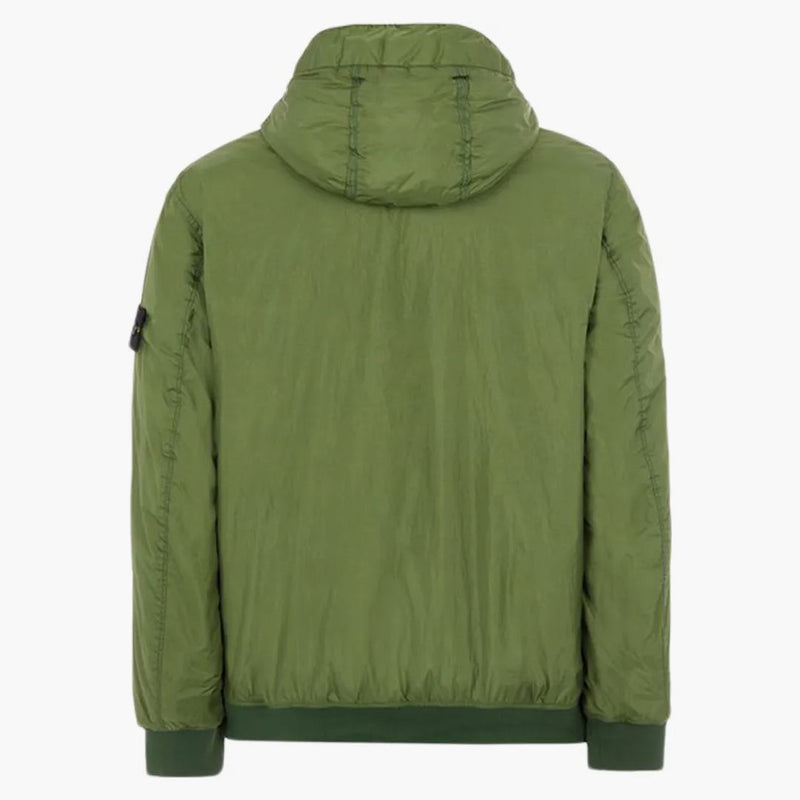 Stone Island 40723 Oděv obarvené zástupce Crinkle R-NY s Primaloft-TC Jacket Olive Green