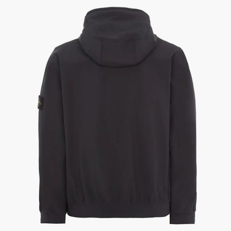 Stone Island 40927 Light Soft Shell-R E.Dye Technology v recyklované polyesterové bundě černé
