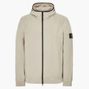 Stone Island 40927 Light Soft Shell-r E.dye Technology In Recycled Polyester Jacket Dove Grey