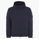 Stone Island 40927 Light Soft Shell-R E.Dye Technology in Recycled Polyester Jacket Navy Blue