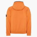 Stone Island 40927 Light Soft Shell-R E.Dye Technology i återvunnen polyesterjacka Sienna Brown