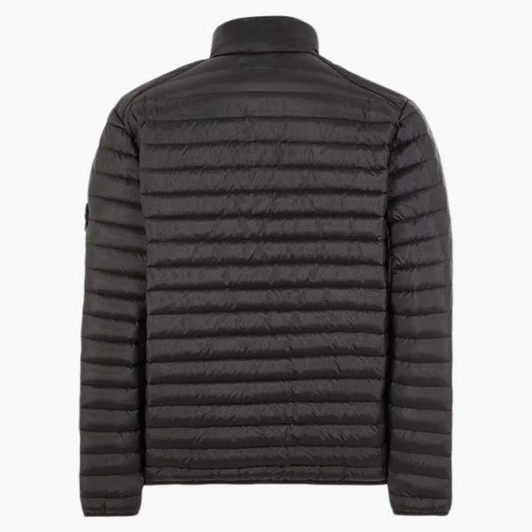Stone Island 41524 tkalcovský tkalcovský komora r-nylon down-tc oděv z barvení_packable bunda černá