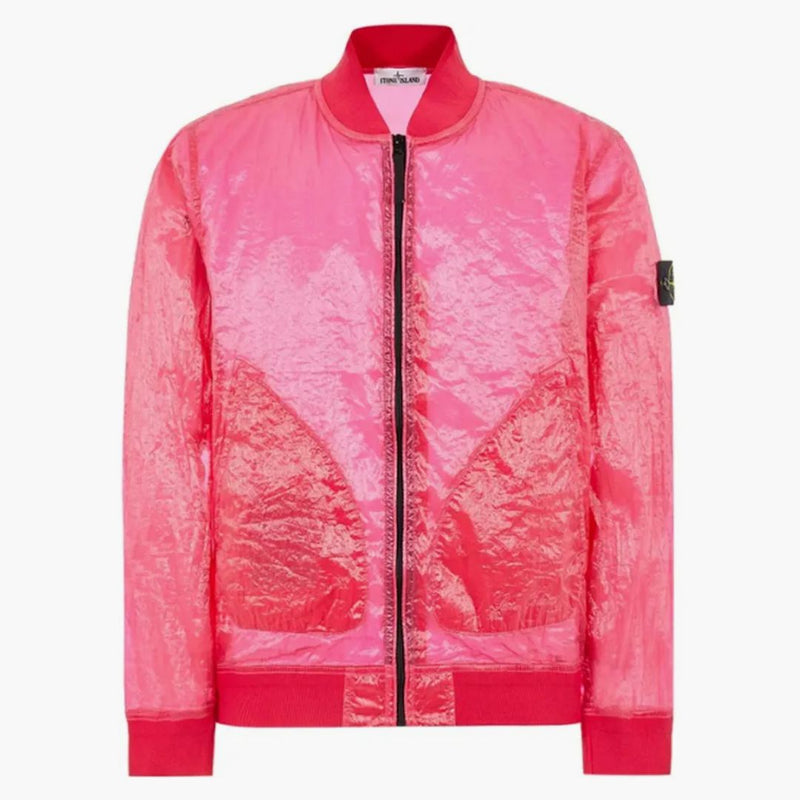 Stone Island 433Q2 Piattina oděv obarvený 82/22 bunda růžová
