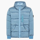Stone Island 43619 nylonmetall i ekonyl regenererad nylon down jacka pastellblå