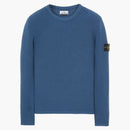 Stone Island 507d8 stickad tröja avio blå