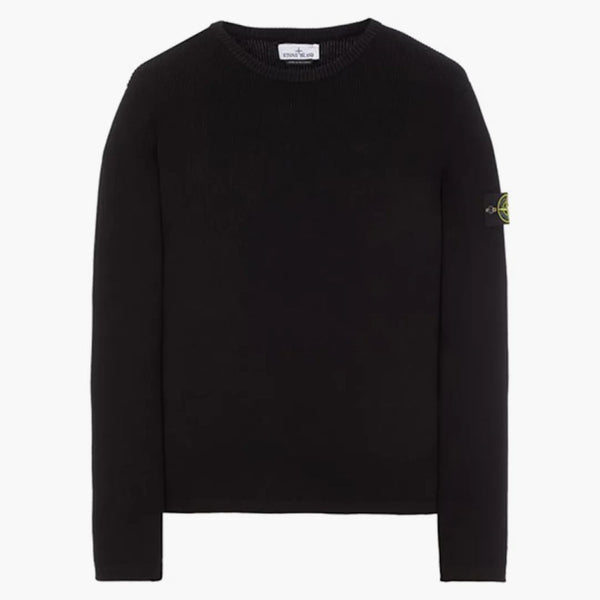 Stone Island 507d8 Pletený svetr černý