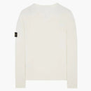 Stone Island 507d8 stickad tröja naturlig vit