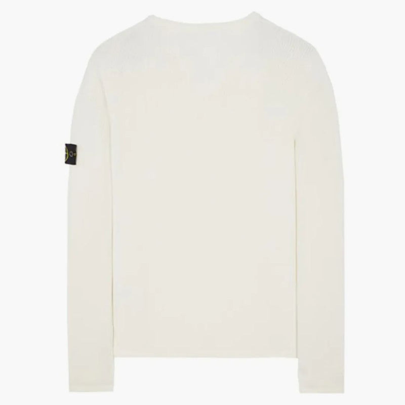 Stone Island 507d8 Knit Sweater Natural White