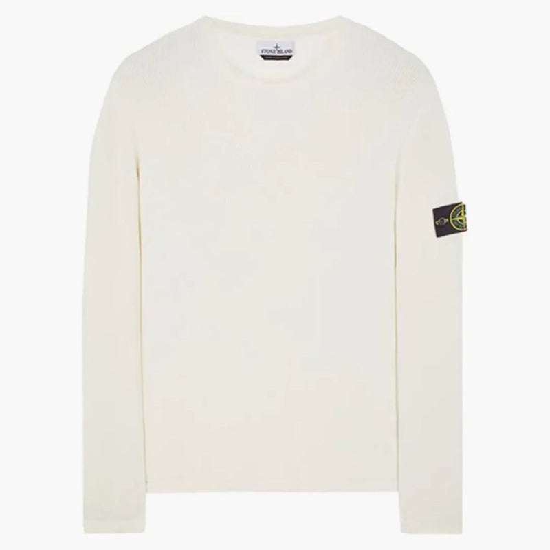 Stone Island 507d8 Knit Sweater Natural White