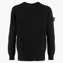 Stone Island 508a1 rozciągnięcie wełniana bluza czarna
