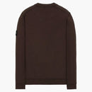 Stone Island 63020 Brushed Cotton Rune Crewneck ciemnobrązowy
