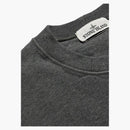 Stone Island 63020 Brushed Cotton Pleece Crewneck ciemnoszary
