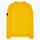Stone Island 63020 Bothed Cotton Pleece Crewneck Sweater Yellow