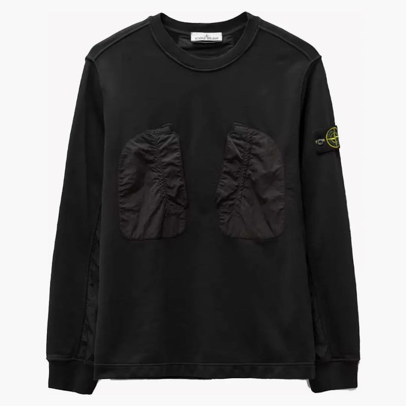 Stone Island 63954 Felpa CrewNeck Black