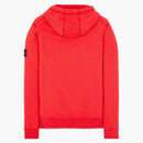 Stone Island 64120 Brushed Cotton Fleece Hooded Sweater Red