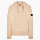 Stone Island 64120 Brushed Cotton Fleece Hooded Sweatshirt Antique Rose