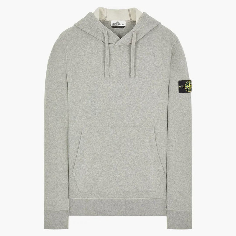 Stone Island 64120 Kartáčová bavlněná fleecová kapuce mikina prach