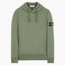 Stone Island 64120 Brushed Cotton Fleece Hoodie Sage