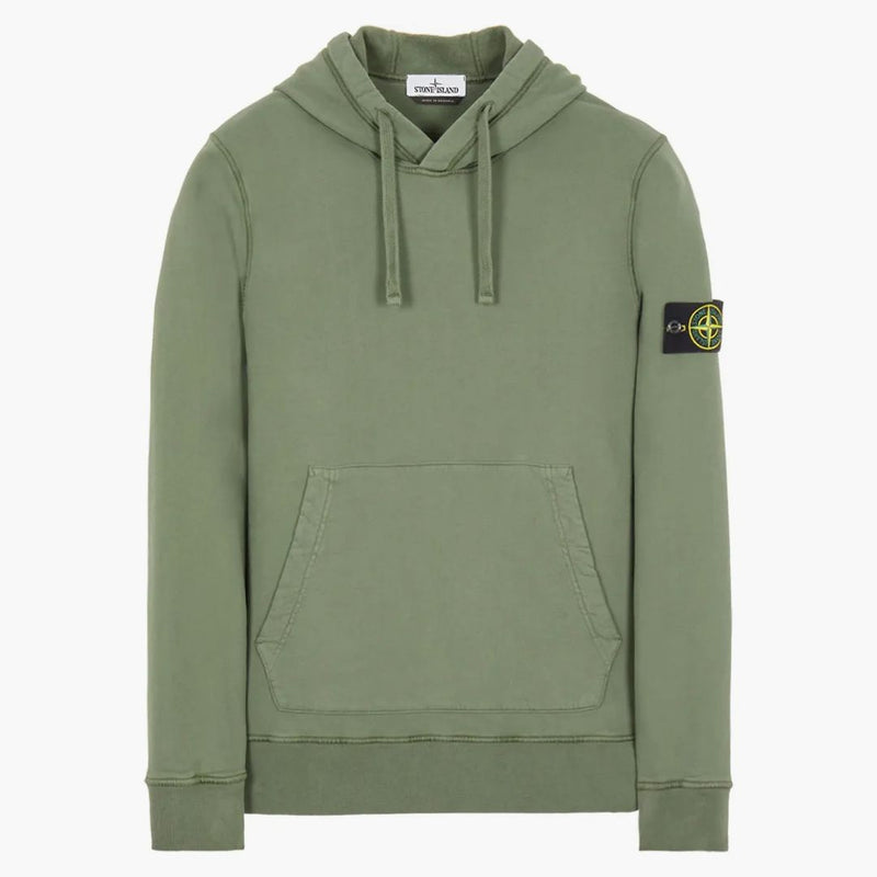 Stone Island 64120 Kartáčová bavlněná fleece mikina