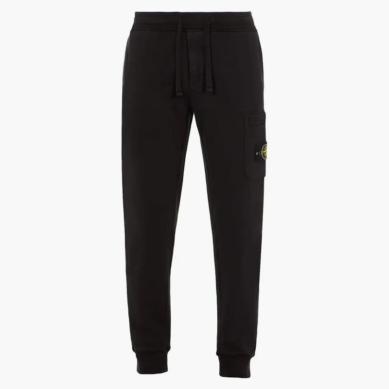 Stone Island 64520 Kartáčovaný bavlněný fleece Slim Fit Black
