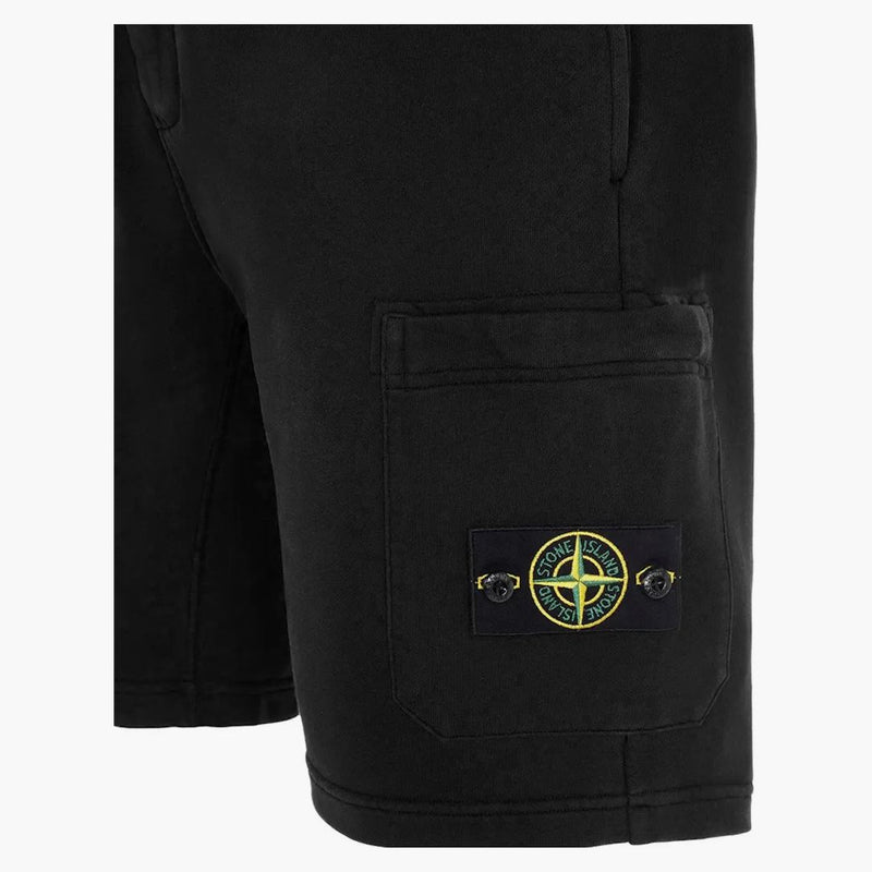 Stone Island 64651 Cotton Fleece Garment Breat Black