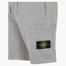 Stone Island 64651 Cotton Fleece Garment Dyed Shorts Dust