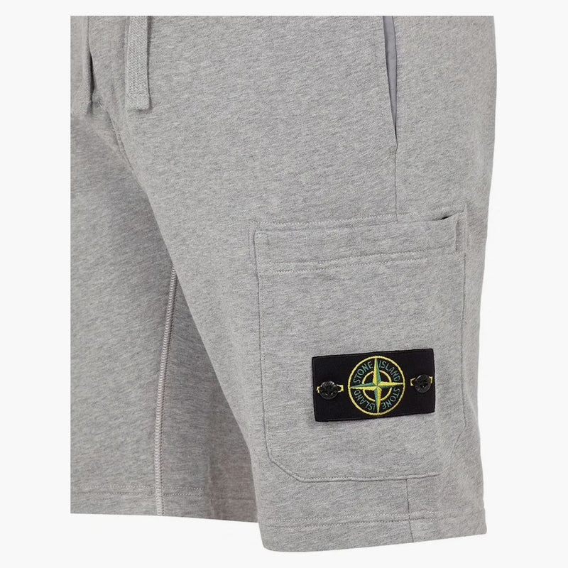 Stone Island 64651 Cotton Fleece Garment Garment Shorts Prach