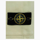 Stone Island 64651 Cotton Fleece Garment Dyed Shorts Light Green