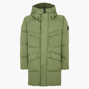 Stone Island 70123 plagg färgade crinkle reps ny down-tc kappa olivgrön