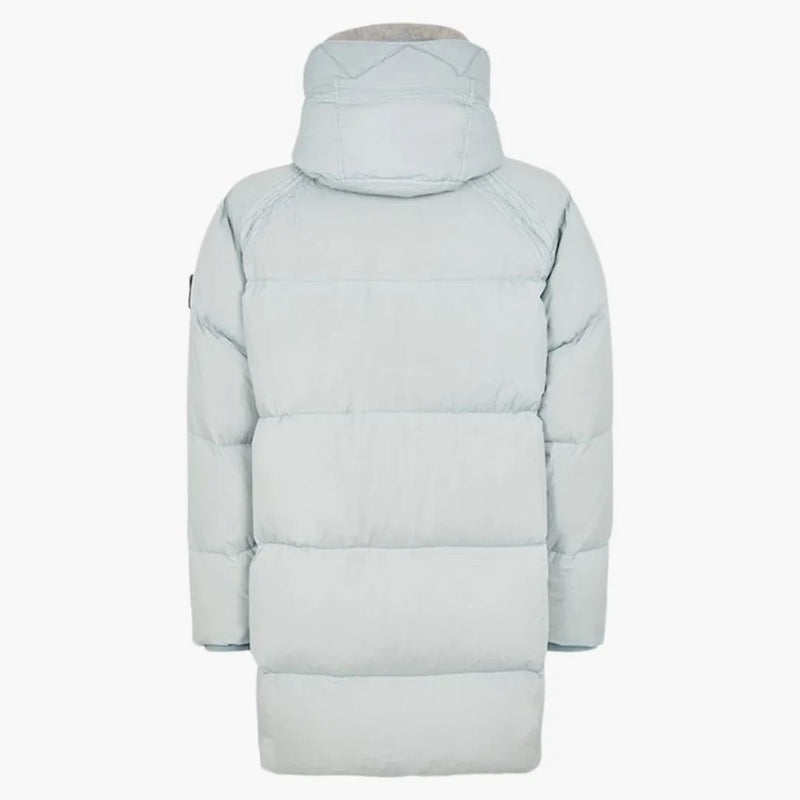 Stone Island 70123 Oděv obarvené crankle opakování ny down-tc kabát perla šedá