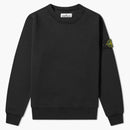 Stone Island 72156 Ubranie farbowane bawełniane załogi Crewneck Black
