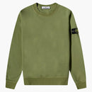 Stone Island 75156 plaggfärgad bomullsbryggor Sweatshirt oliv