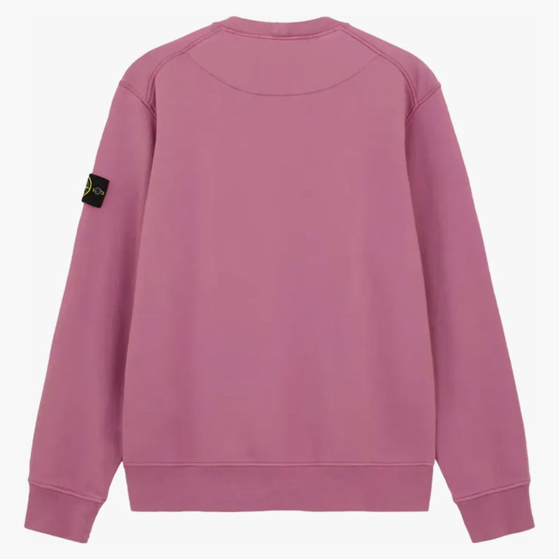 Stone Island kartáčoval organickou bavlněnou posádku Rose Quartz