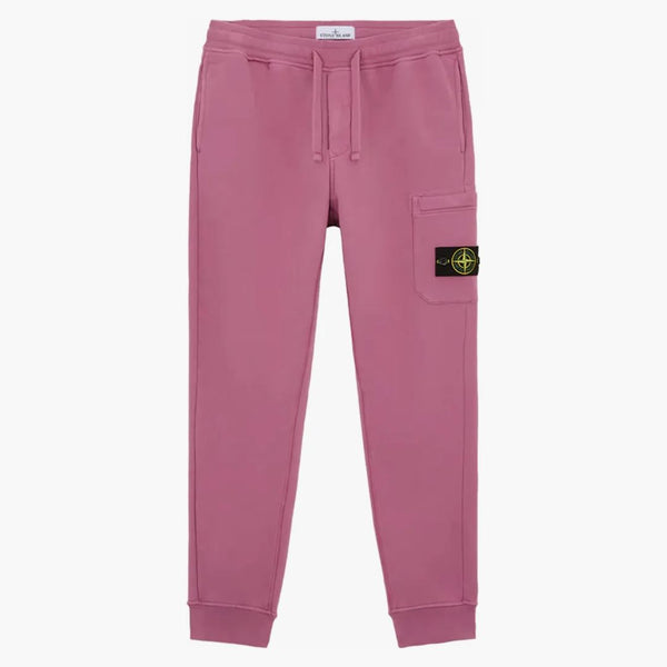Stone Island kartáčoval organické bavlněné joggery růže křemene