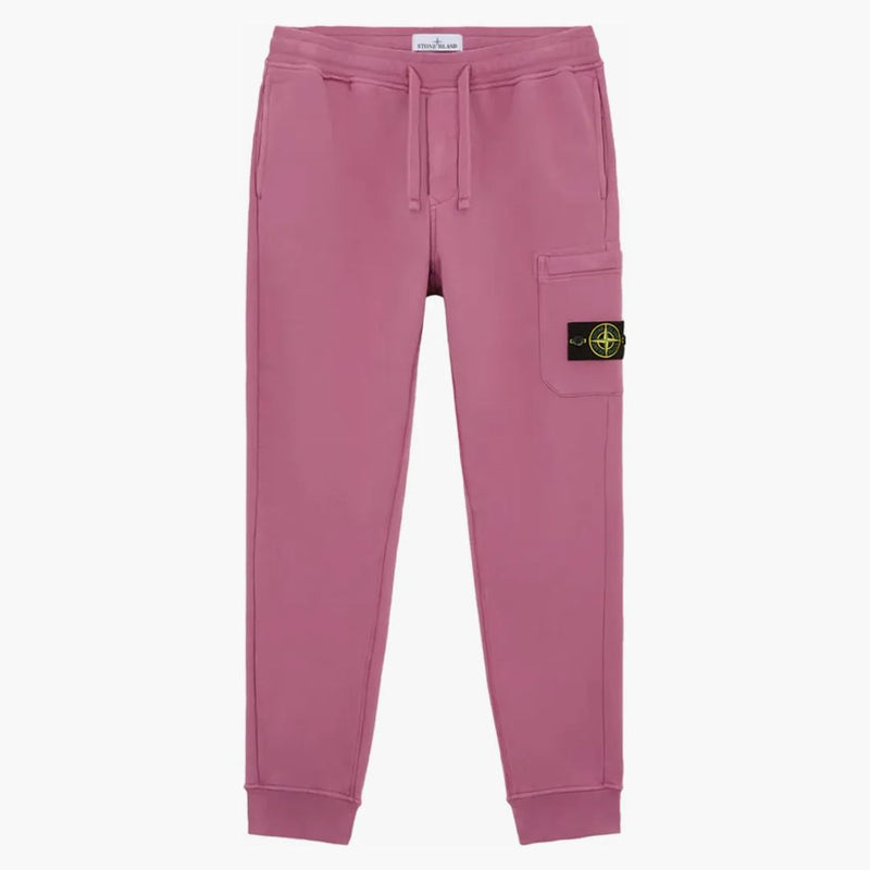 Stone Island kartáčoval organické bavlněné joggery růže křemene