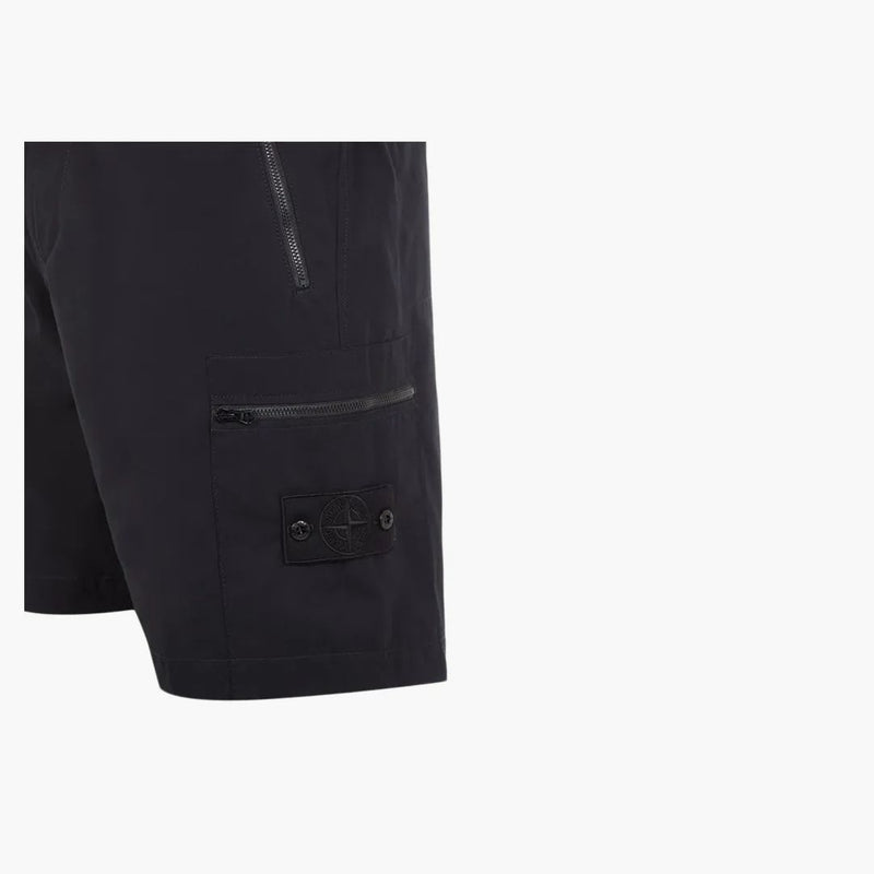 Šortky Stone Island Cargo Bermuda - Ghost Piece Black