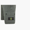 Stone Island Cargo Bermuda Shorts Slim Fit - Old Treatment Musk Green
