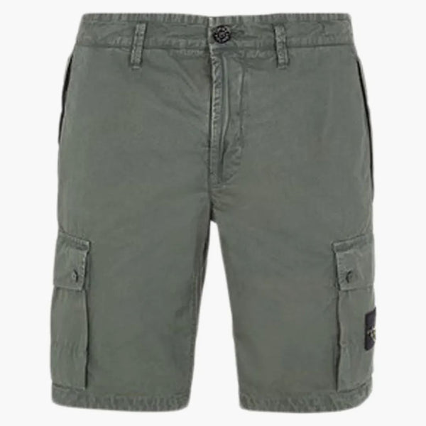 Stone Island Cargo Bermuda Shorts Slim Fit - Old Léčba Musk Green