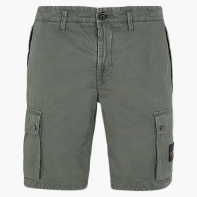 Stone Island Cargo Bermuda Shorts Slim Fit - Old Léčba Musk Green