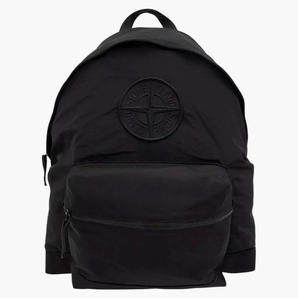 Stone Island Compass vyšívaný batoh černého batohu